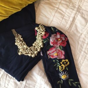 Agnes & Dora Embroidered leggings